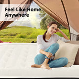 Queen Air Mattress with Built-In Pump, 18" Elevated Inflatable Bed for Guests, Camping, Home Use, Max 660Lb