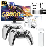 4K TV Game Stick M15 Video Game Console Built-In 40000+/50000 Games 128G Handheld Game Player Wireless Controller Retro Gamepad
