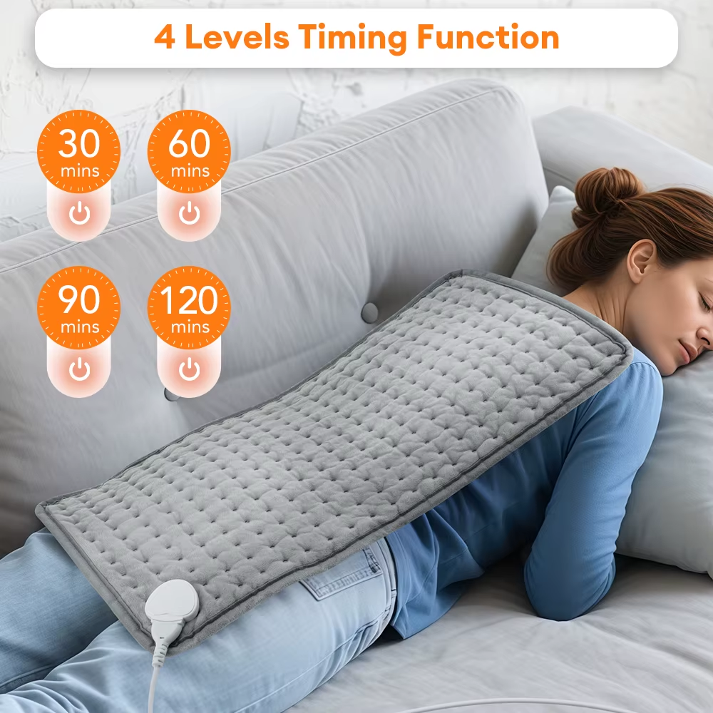 9 Level 4 Mode Timer 30X60Cm Electric Heating Pad Blanket Hot Heated Pad for Abdomen Shoulder Knee Legs Winter Warm Washable