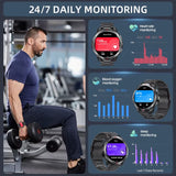 New Smart Watch Men 1100Mah Large Capacity Battery Compass Outdoor 3ATM Waterproof Sports Fitness Bluetooth Call Smartwatch