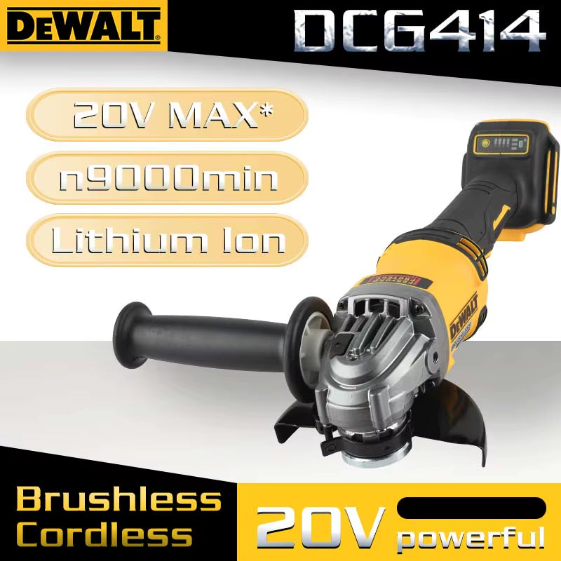 DCG414 18V Max XR Brushless 125mm Angle Grinder - 8800 RPM for Metal, Wood, and Pipe Cutting & Polishing