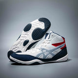 2024 Men Women High Top Pro Wrestling Shoes Size 33-45 Light Weight Boxing Sneakers Kid Gym Training Fighting Boots Black Blue