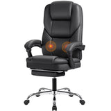 Ergonomic Executive Office Chair with Footrest for Big and Tall Users - Adjustable Reclining Desk Chair for Home and Office