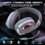 X ATTACK SHARK L60 Lightweight Wireless Gaming Headset Over-Ear,Wired/Bt/2.4Gtri-Mode,40Mm Drivers