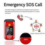 Senior-Friendly Dual Display Mobile Phone with Dual SIM, Large Buttons, Speed Dial, Flashlight, FM Radio, and SOS Call Feature