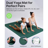 YOTTOY Large Yoga Mat (75 * 52 * 1/2Inch),Extra Wide TPE Exercise Mat,Non-Slip Workout Mat for Pilates