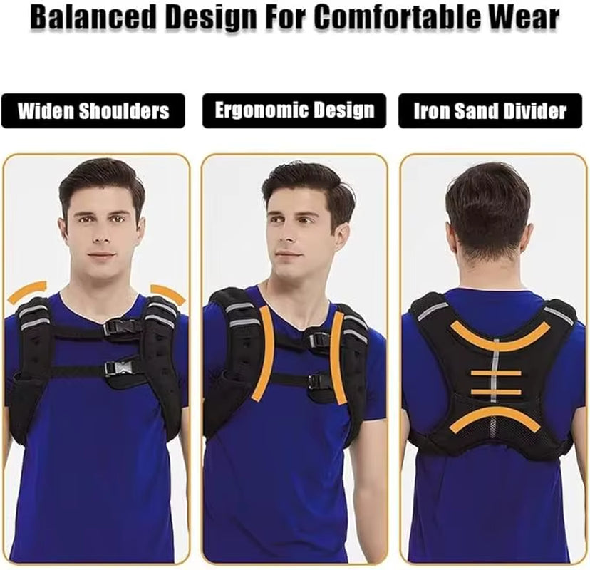 Weighted Vest for Men Women, 16 Lbs, Workout Equipment Strength Training Weight Vest for Training Workout,Jogging, Cardio, Walki