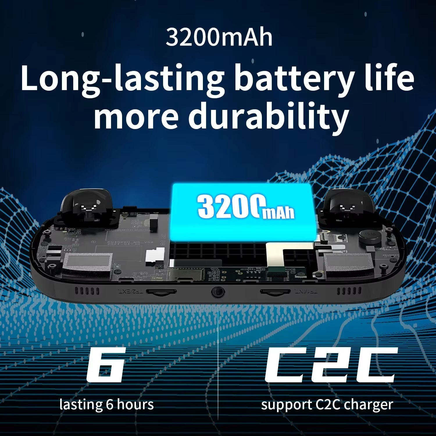RG40XX H Handheld Game Console 4'' Screen Linux System Joystick RGB Lighting Effect RG40XXH Video Player Trimui Console