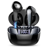 Wireless Earbuds, Bluetooth 5.3 Earbuds Stereo Bass, Inoise Cancelling Mic, Earphones IPX7 Waterproof Sports, 35H Playback.