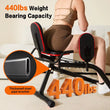 ERGOLIFE 6 Resistances Hip Abduction Machine for Home Office Inner Thigh Exercise Equipment Glute Training Machine