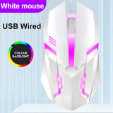New Wired Keyboard and Mouse Set Usb Luminous Mechanical Keyboard and Mouse Set for PC Laptop Computer Game Office