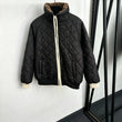 2026 Women Autumn Winter Fleece‑Lined Stand Collar Quilted Padded Jacket ZX5801