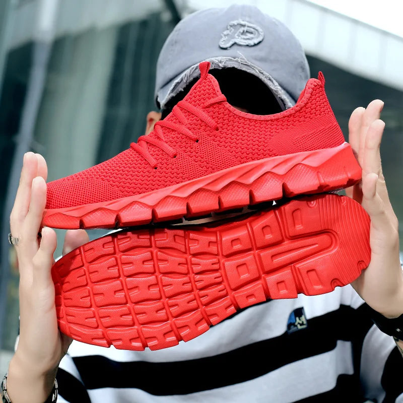 Breathable Mesh Running Shoes - Slip-On Design with MD Sole for Men and Women - Perfect for Sports & Leisure Activities in Spring/Summer/Fall