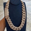 Men'S & Women'S 18K Gold Plated Cuban Link Necklace | 15Mm Heavy Duty Interlocking Chain With Moissanite-Like Sparkle, Durable C