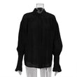 Office Lady Elegant White Casual Loose Blouses Fashion New Long Sleeve Women Shirt Turndown Collar Tops