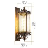 APRIL Classical Retro Luxury Outdoor Sconces-Ip65 Waterproof LED Wall Lamp for Home Porch Courtyard Patio Balcony|Decor Durable
