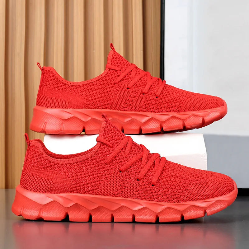Breathable Mesh Running Shoes - Slip-On Design with MD Sole for Men and Women - Perfect for Sports & Leisure Activities in Spring/Summer/Fall