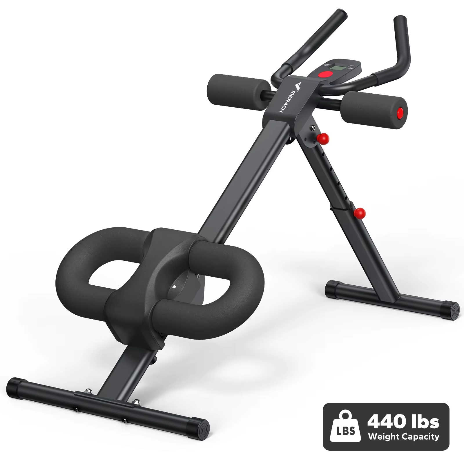 Ab Machine Adjustable Trainer Workout Foldable Knee Protection Abdominal Exercise Machine Core Ab Exercise System Trainer
