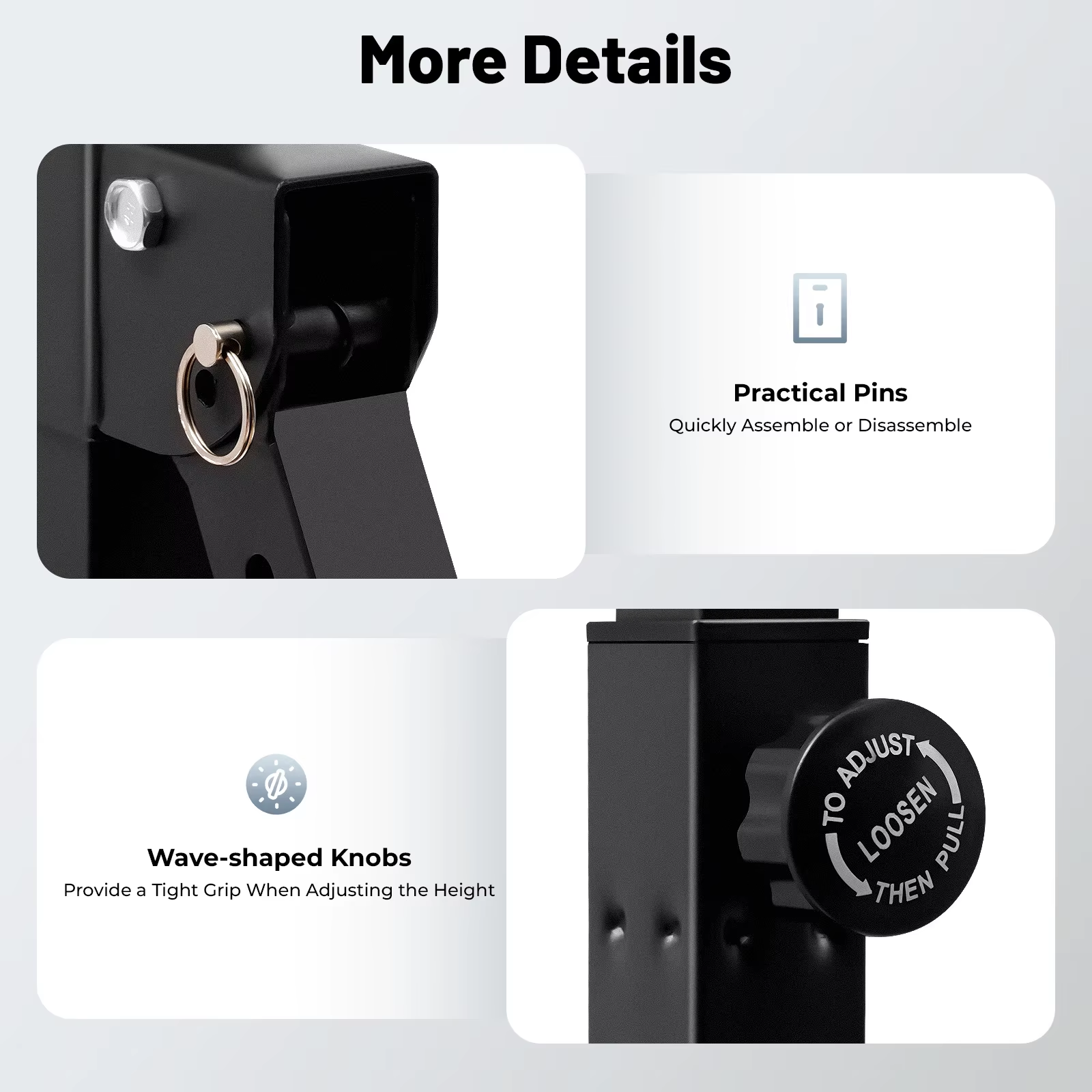 Adjustable Height Home Pull up Bar Gymnastics Practice Bar Triangular Pull up Station for Home Gym Strength Training Equipment