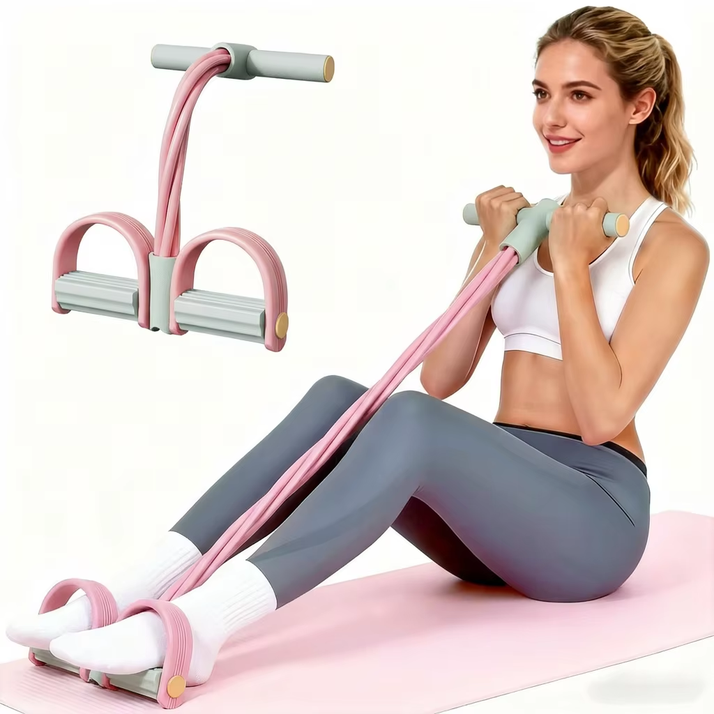 Adjustable Resistance Foot Pedal Resistance Band Home Gym Equipment for Waist Leg Arm Full Body Training
