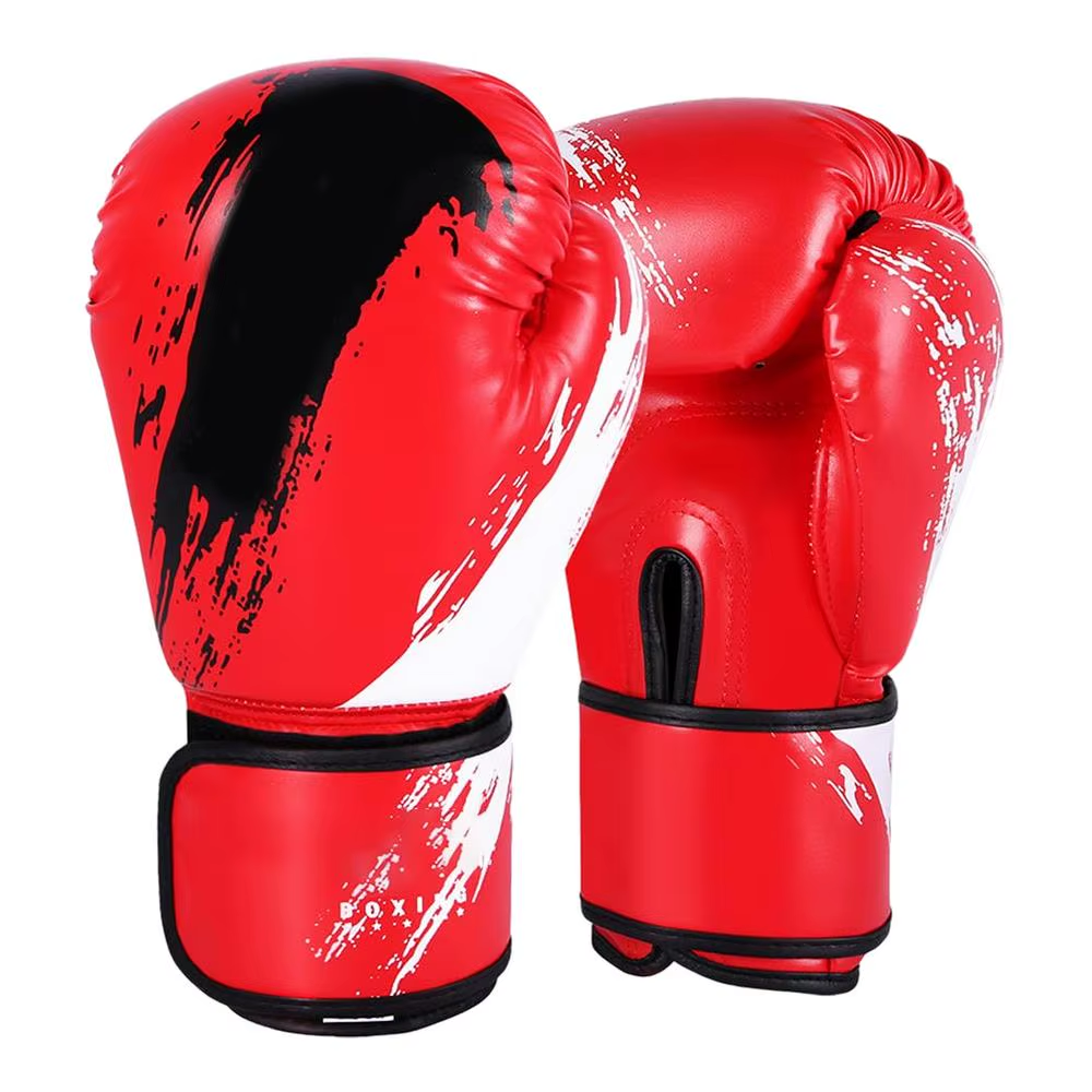 Adult Men'S Women'S Kids 10Oz Boxing Gloves PU Leather MMA Muay Thai Punching Bag Combat Fight Adults Kickboxing Gloves Unisex