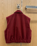 2026 New Style Womens Red Denim Vest Jacket Coat Size M L Fashionable and Good Texture Code 042