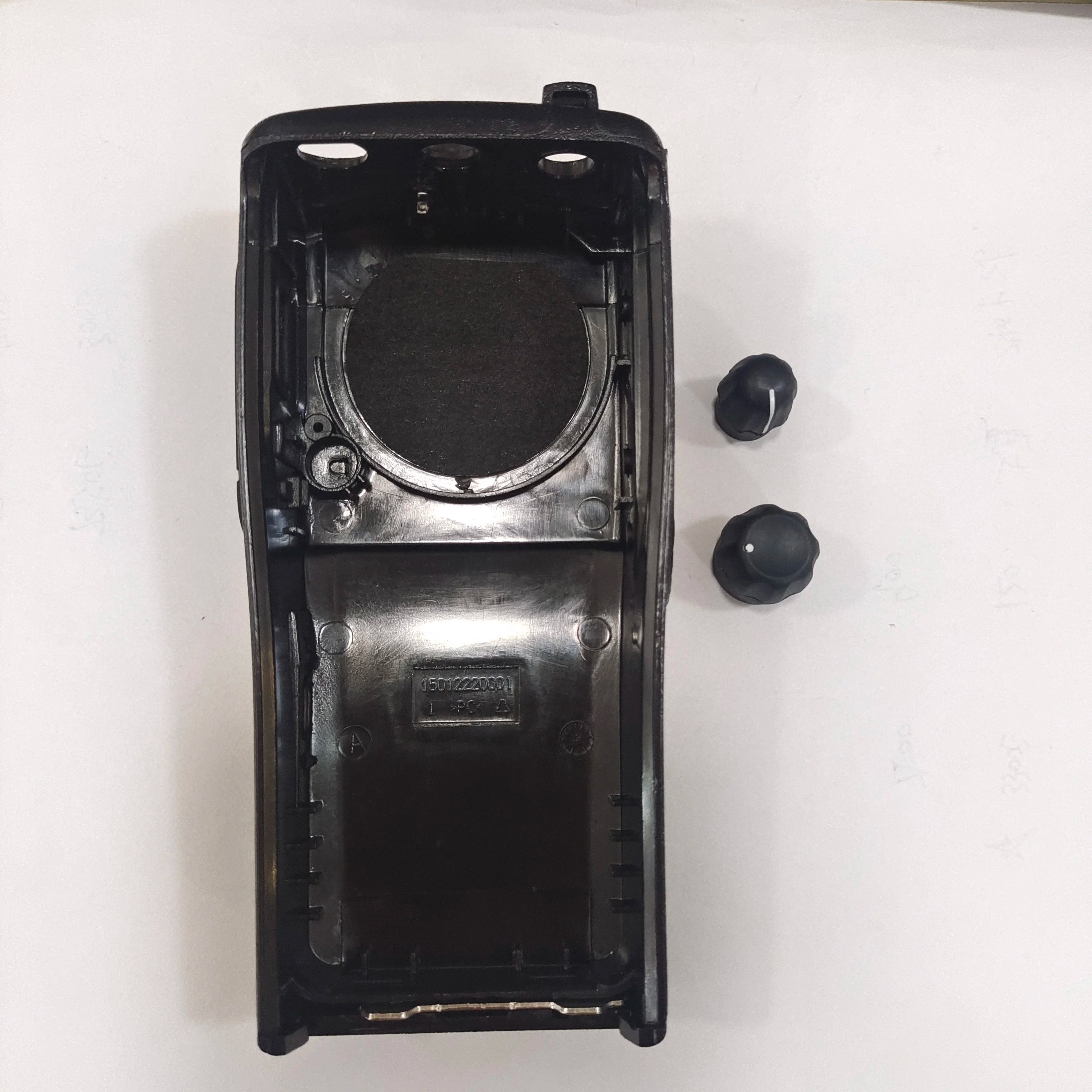 Black Walkie Housing Front Cover + Volume Channel Knob Fit for DP200D DP1400 DEP450 XIR P3688 Two Way Radio