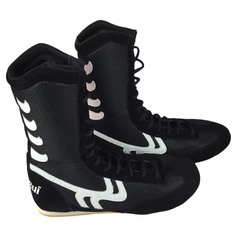 Boxing Shoes High Professional for Men and Women Adult Blue Red Black 35 -46