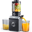Cold Press Juicer Masticating Juicer with 5.0 Large Feed Chute for Whole Fruits and Vegetables Pulp Separation 99.6 Juice Purit