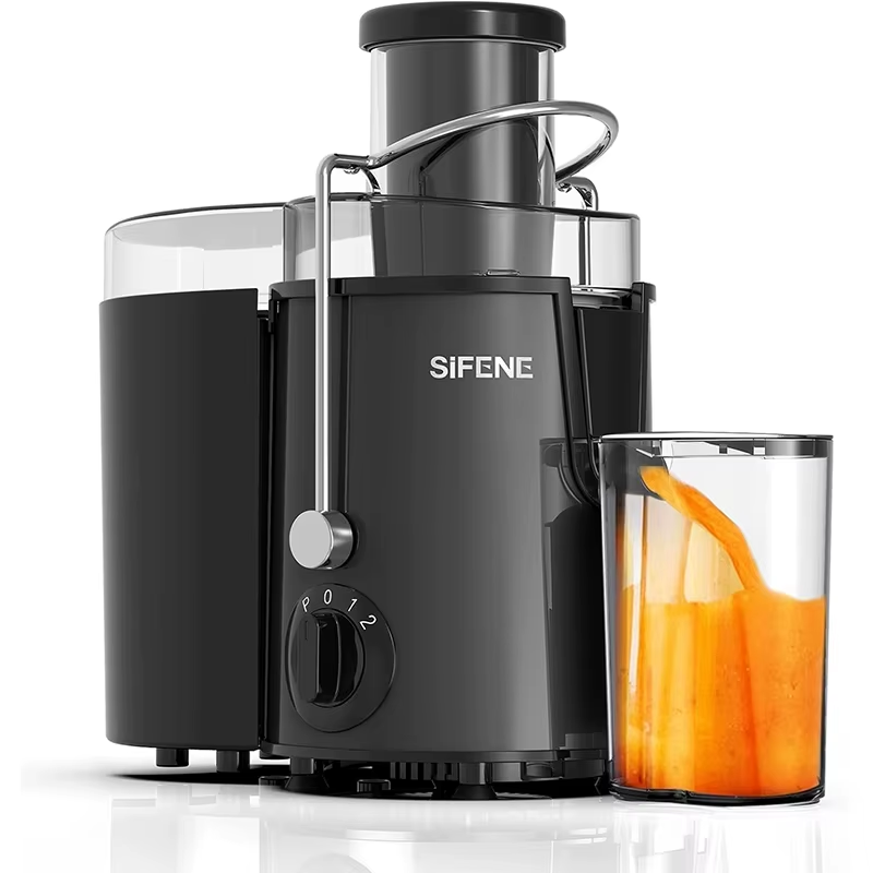 Easy-Clean Juicer, 3" Wide Feed for Rapid Fruit and Vegetable Juicing, 3 Speed Settings, Bpa-Free, Stainless Steel, Gray