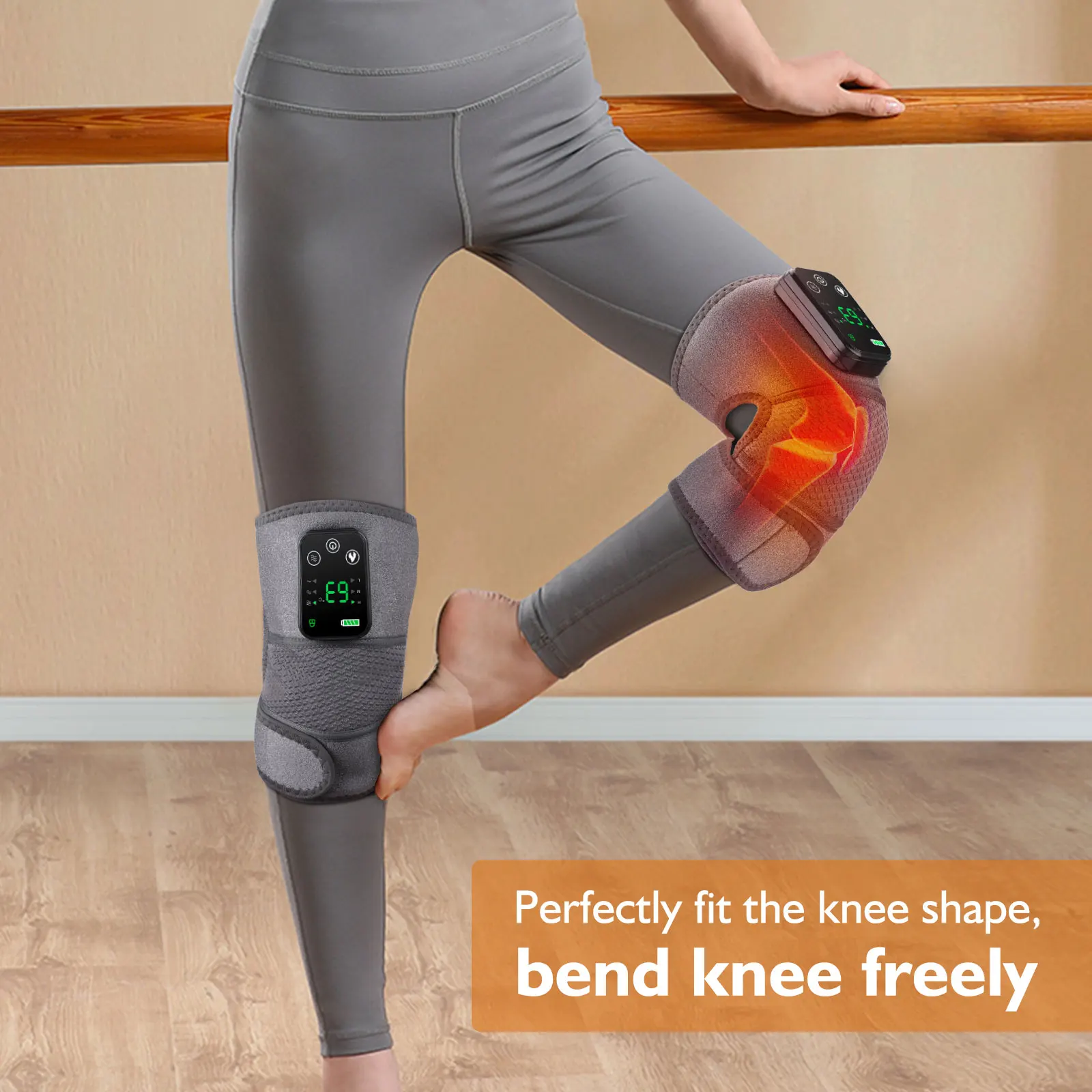 Eletric Heating Knee Massage Instrument Vibrator Knee Pad Joint for Elbow Leg Knee Shoulder