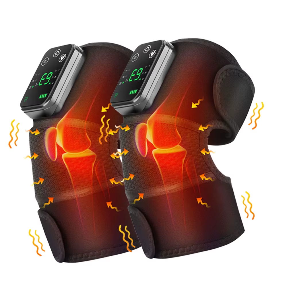 Eletric Heating Knee Massage Instrument Vibrator Knee Pad Joint for Elbow Leg Knee Shoulder