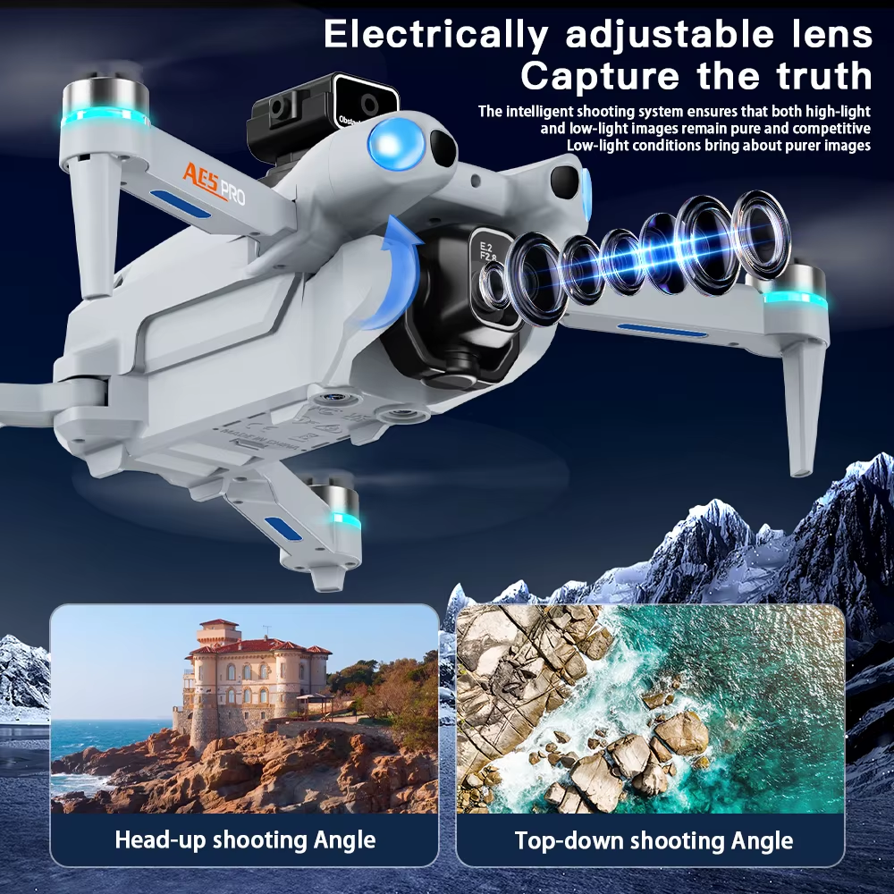 For Xiaomi 2026 NEW AE5 Drone 4K Professional 8K HD Camera Remote Control with Screen WIFI UAV Brushless Foldable Quadcopter Toy