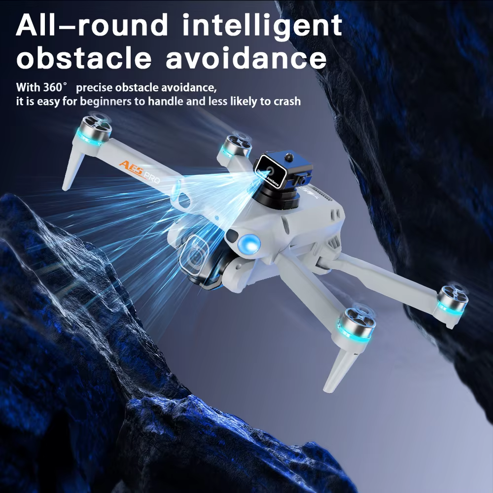 For Xiaomi 2026 NEW AE5 Drone 4K Professional 8K HD Camera Remote Control with Screen WIFI UAV Brushless Foldable Quadcopter Toy