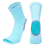 Hot Two Toe Yoga Socks Silicone Non Slip Quick-Dry Pilates Sock Foot Heel Cotton Ventilation Ballet Dance Sock for Women Fitnes