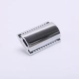 "The FLIPSIDE by YAQI" A Dual Comb Dual Aggression Level Mens Razor Head In Chrome