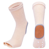 Hot Two Toe Yoga Socks Silicone Non Slip Quick-Dry Pilates Sock Foot Heel Cotton Ventilation Ballet Dance Sock for Women Fitnes
