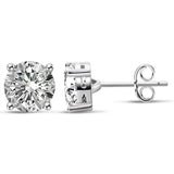 IOGOU 3mm/4mm/5mm/6.5mm/8mm/9mm/10mm/11mm D VVS1 Moissanite Stud Earrings 925 Silver Four Claw Earrings For Women Fine Jewelry