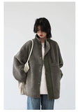 CHIC VEN Women Jacket Coat Thicken Warm Casual Lamb Faux Fur Woman Overcoat Loose Outerwear Female Tops Lady Autumn Winter 2025