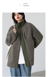 CHIC VEN Women Jacket Coat Thicken Warm Casual Lamb Faux Fur Woman Overcoat Loose Outerwear Female Tops Lady Autumn Winter 2025