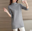 Spring Autumn Winter New Turtleneck Sweater Women's Jumper Medium Long Wool Knit Top Pullover Bottoming Sweaters Pulls Femmes