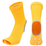 Hot Two Toe Yoga Socks Silicone Non Slip Quick-Dry Pilates Sock Foot Heel Cotton Ventilation Ballet Dance Sock for Women Fitnes