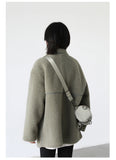 CHIC VEN Women Jacket Coat Thicken Warm Casual Lamb Faux Fur Woman Overcoat Loose Outerwear Female Tops Lady Autumn Winter 2025
