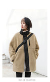 CHIC VEN Women Jacket Coat Thicken Warm Casual Lamb Faux Fur Woman Overcoat Loose Outerwear Female Tops Lady Autumn Winter 2025
