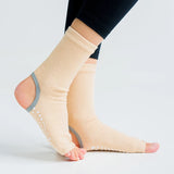 Hot Two Toe Yoga Socks Silicone Non Slip Quick-Dry Pilates Sock Foot Heel Cotton Ventilation Ballet Dance Sock for Women Fitnes