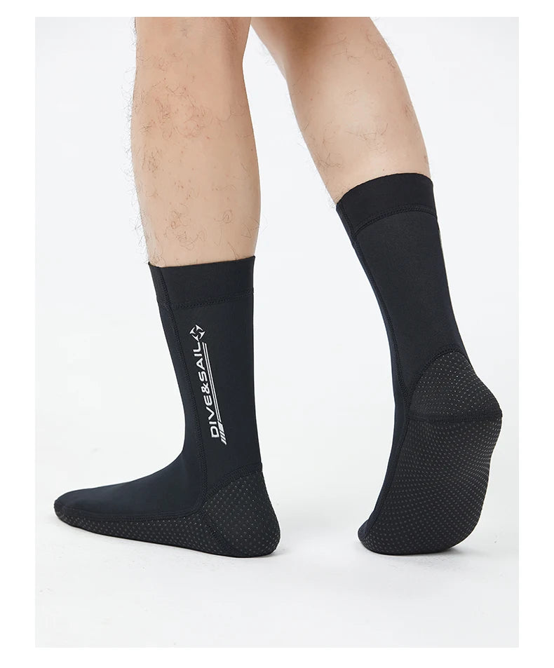 Diving Socks 3mm Neoprene Beach Water Socks-Anti Slip for Snorkel Diving Swim Youth Men Women Wet Hood Gloves