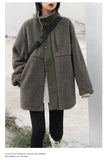 CHIC VEN Women Jacket Coat Thicken Warm Casual Lamb Faux Fur Woman Overcoat Loose Outerwear Female Tops Lady Autumn Winter 2025
