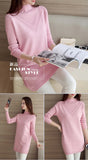 Spring Autumn Winter New Turtleneck Sweater Women's Jumper Medium Long Wool Knit Top Pullover Bottoming Sweaters Pulls Femmes