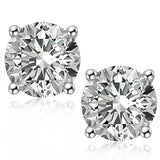 IOGOU 3mm/4mm/5mm/6.5mm/8mm/9mm/10mm/11mm D VVS1 Moissanite Stud Earrings 925 Silver Four Claw Earrings For Women Fine Jewelry