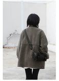 CHIC VEN Women Jacket Coat Thicken Warm Casual Lamb Faux Fur Woman Overcoat Loose Outerwear Female Tops Lady Autumn Winter 2025